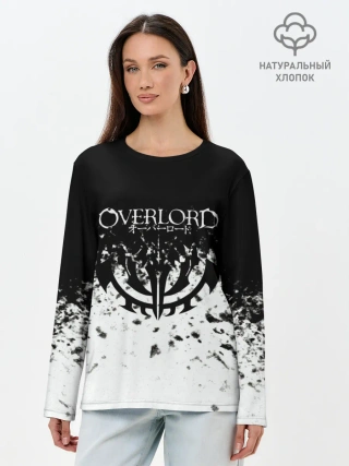 Лонгслив женский. Хлопок / горизонт спрей оверлорд