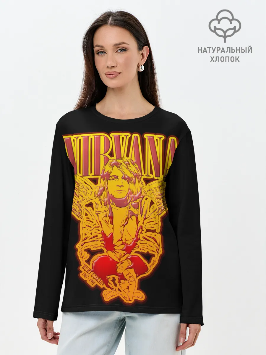 Лонгслив женский. Хлопок / Nirvana