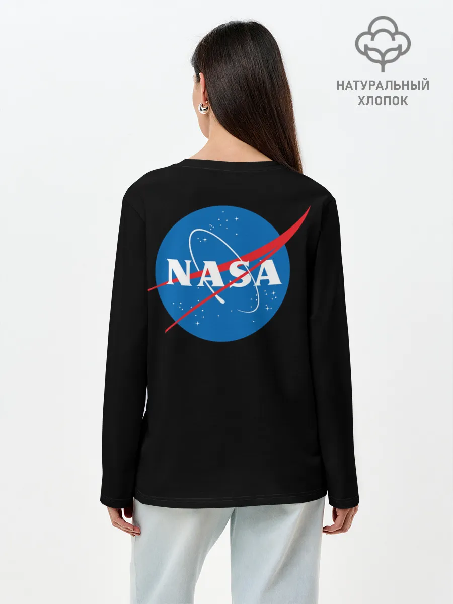 Лонгслив женский. Хлопок / Nasa
