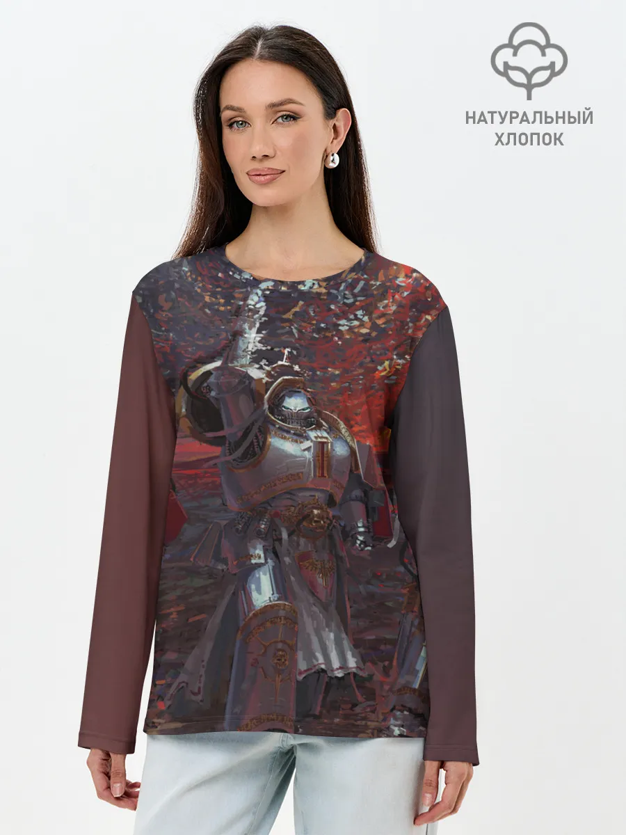 Лонгслив женский. Хлопок / WARHAMMER 40K