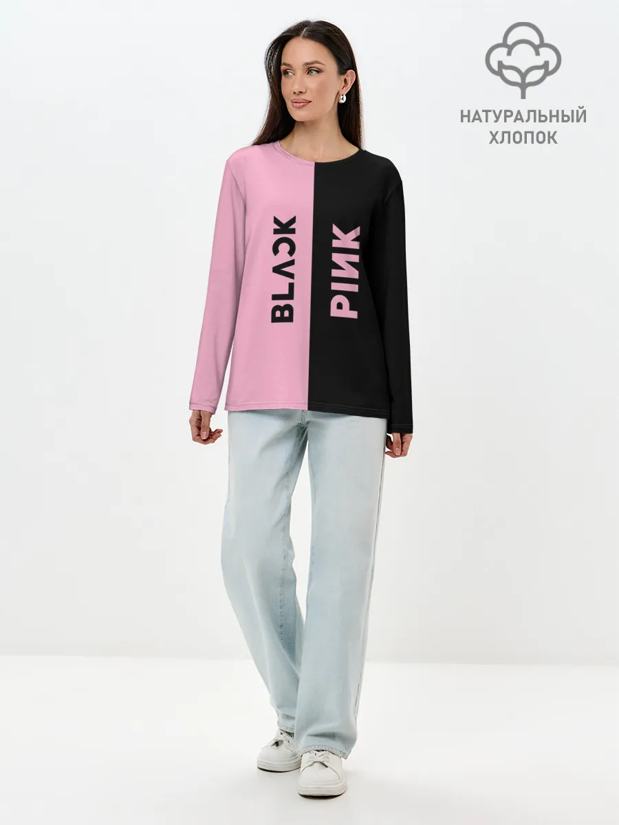 Лонгслив женский. Хлопок / BLACKPINK