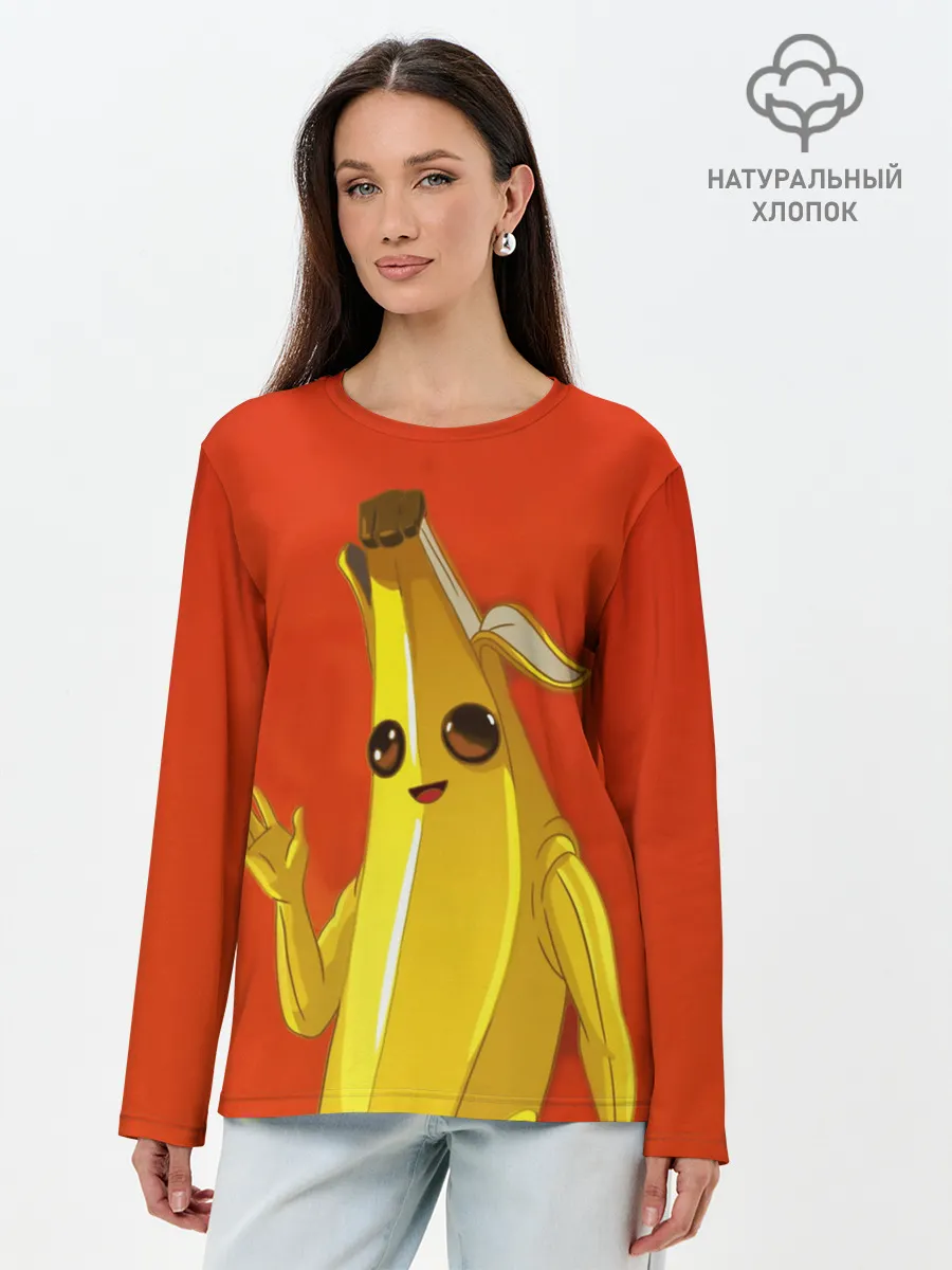 Лонгслив женский. Хлопок / Banana