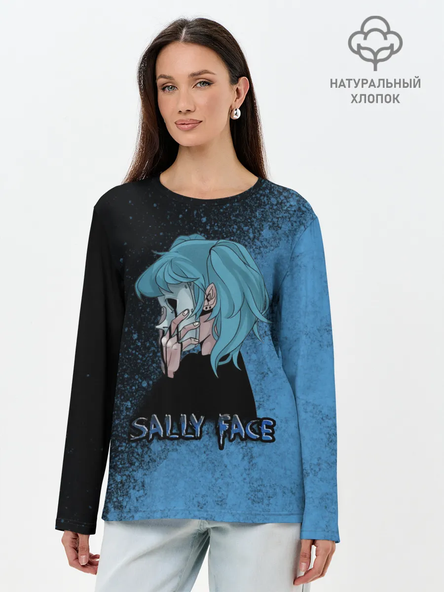 Лонгслив женский. Хлопок / Sally face