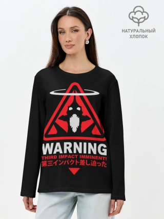 Лонгслив женский. Хлопок / EVANGELION