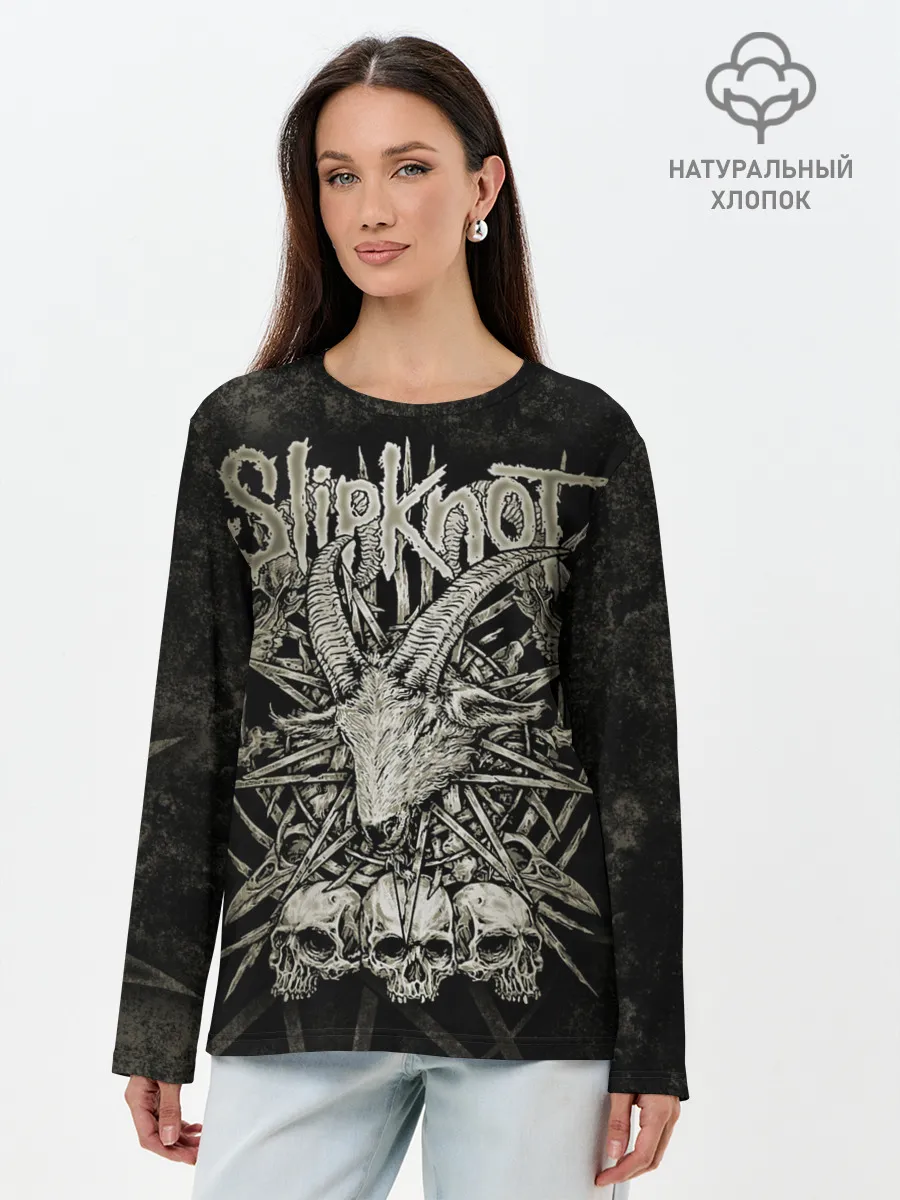 Лонгслив женский. Хлопок / Slipknot