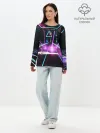 Лонгслив женский. Хлопок / КИБЕРГОРОД