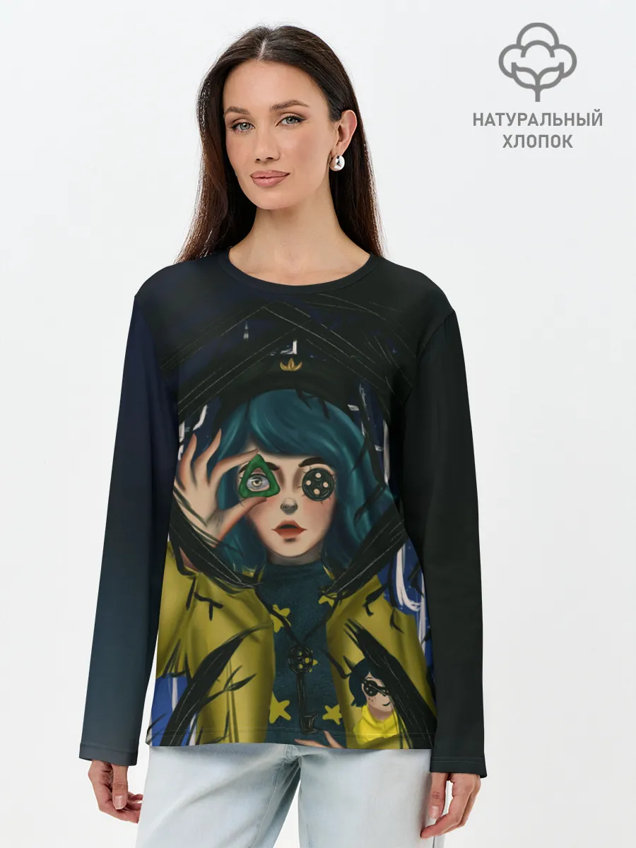 Лонгслив женский. Хлопок / Coraline