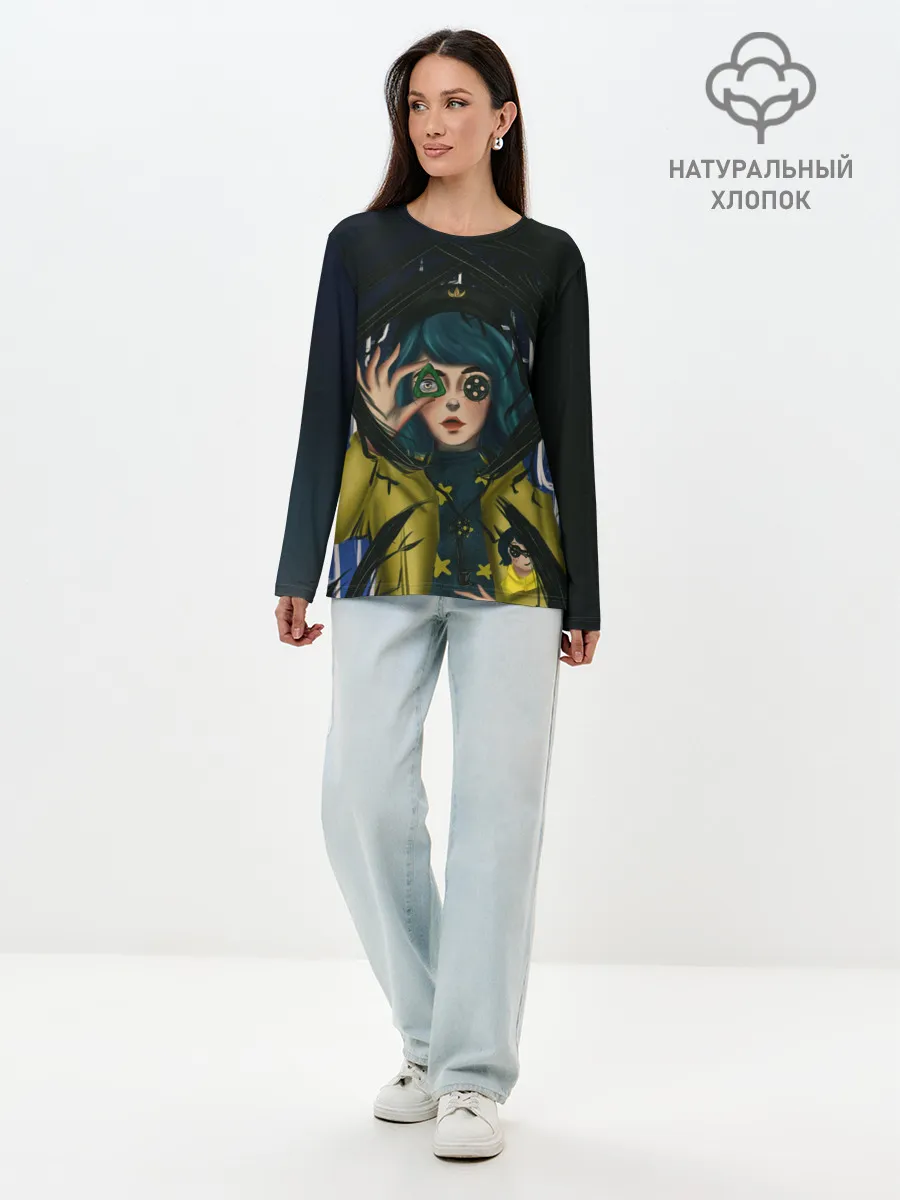 Лонгслив женский. Хлопок / Coraline