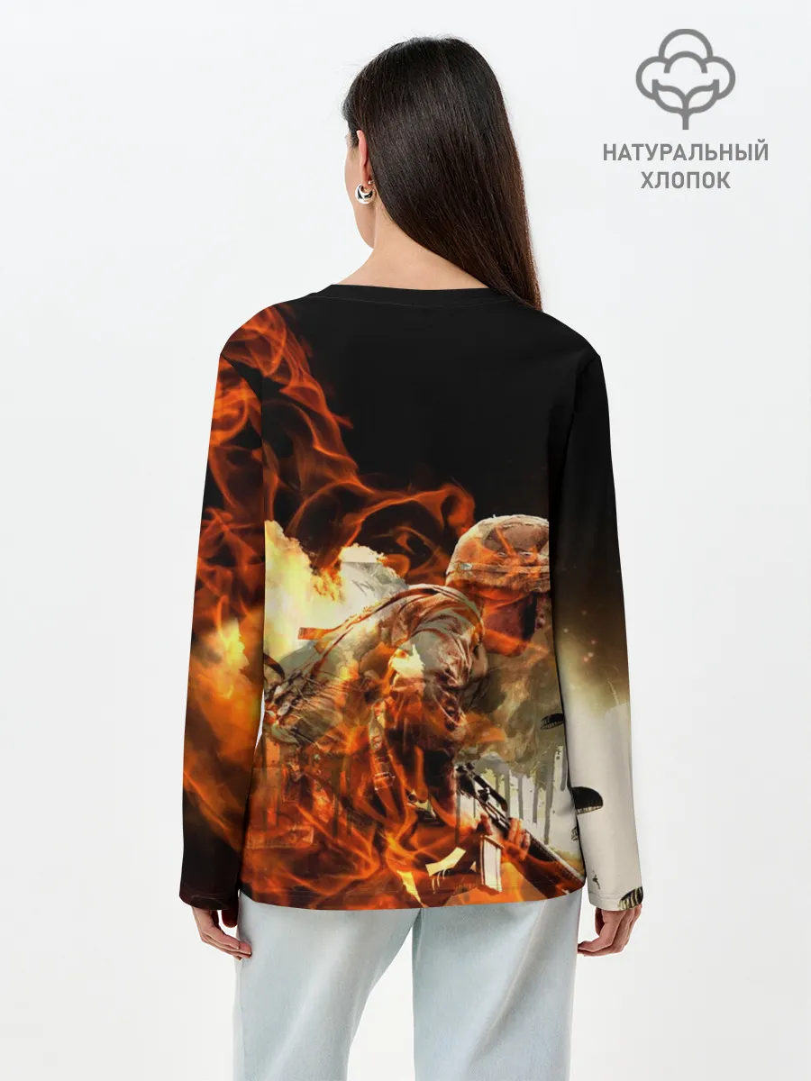 Лонгслив женский. Хлопок / Sabaton