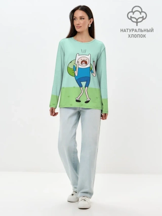 Лонгслив женский. Хлопок / Finn
