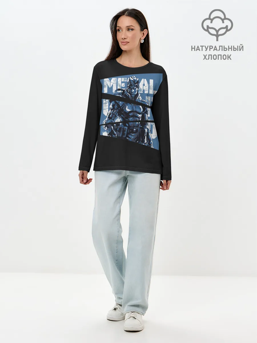 Лонгслив женский. Хлопок / Metal Gear