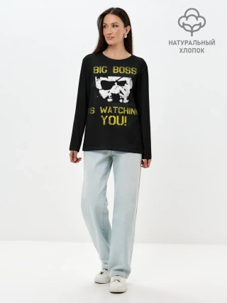 Лонгслив женский. Хлопок / Metal Gear