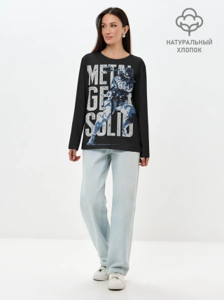Лонгслив женский. Хлопок / Metal Gear