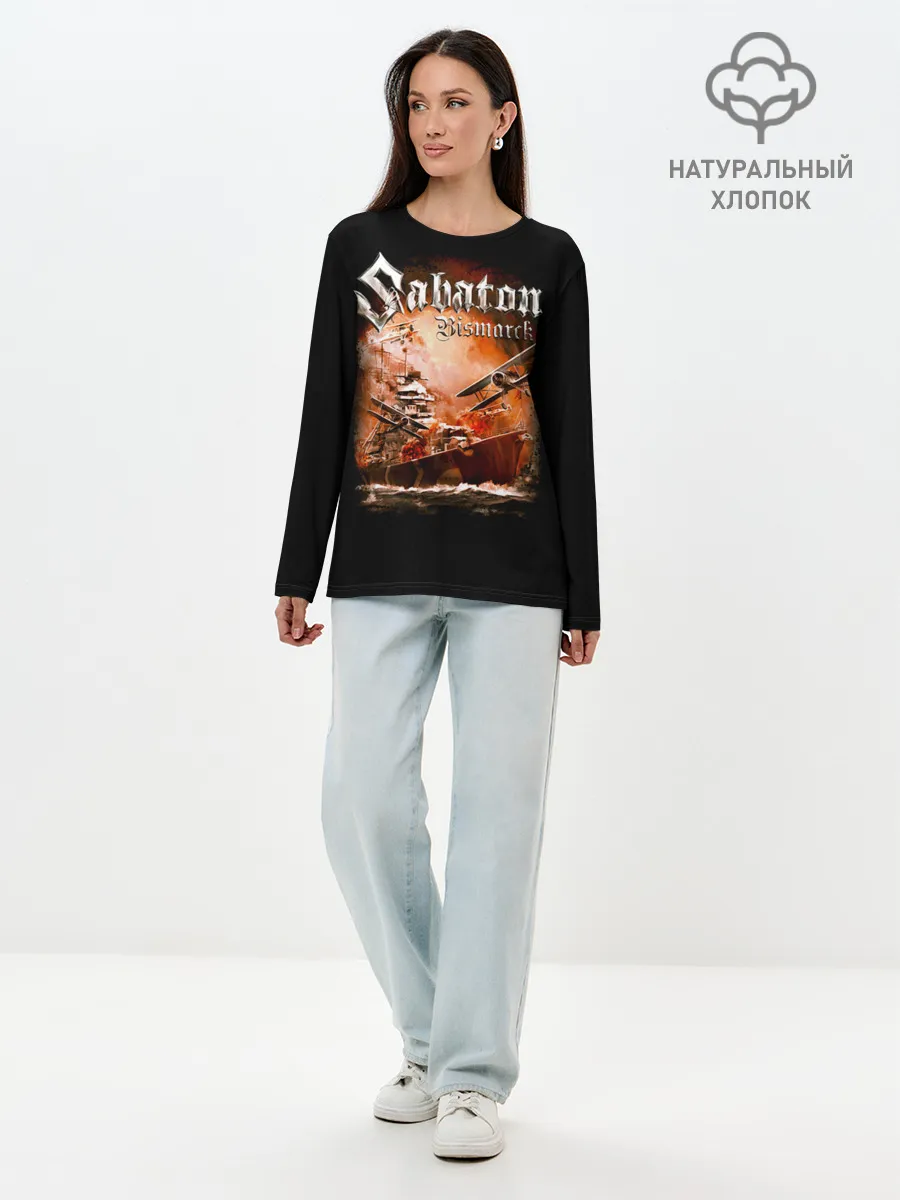 Лонгслив женский. Хлопок / Sabaton