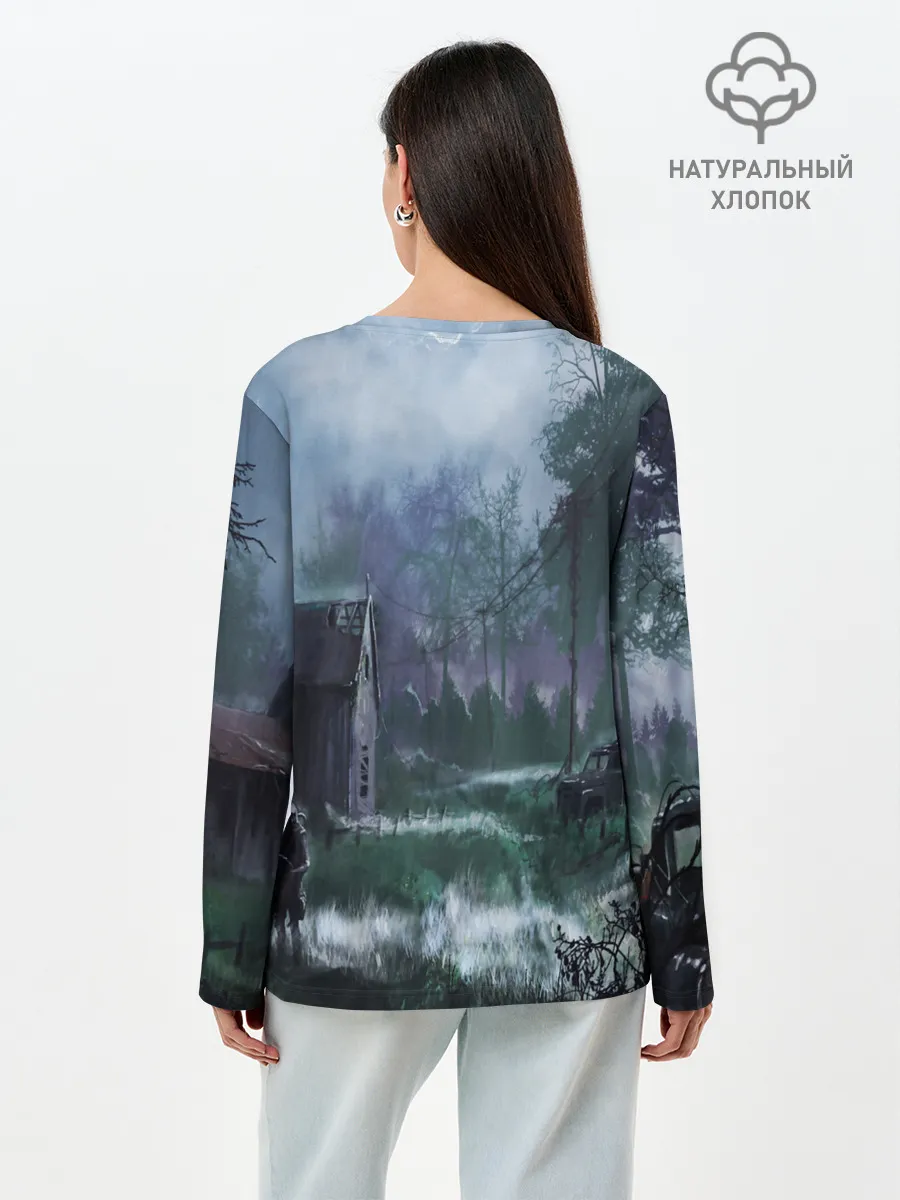 Лонгслив женский. Хлопок / STALKER