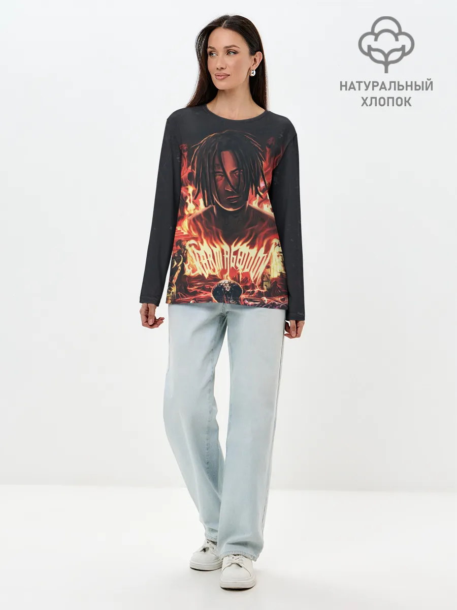 Лонгслив женский. Хлопок / KIZARU - Karmageddon