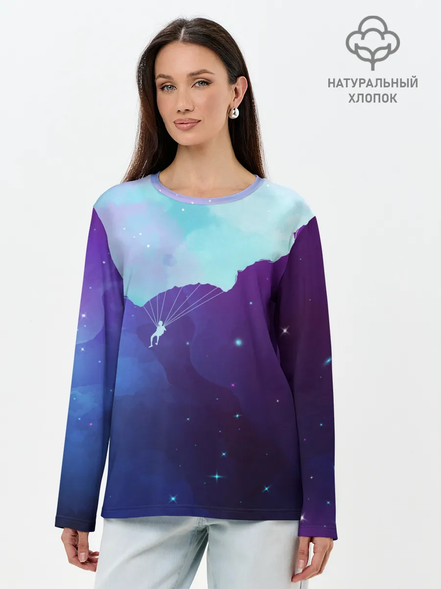 Лонгслив женский. Хлопок / Skydiver