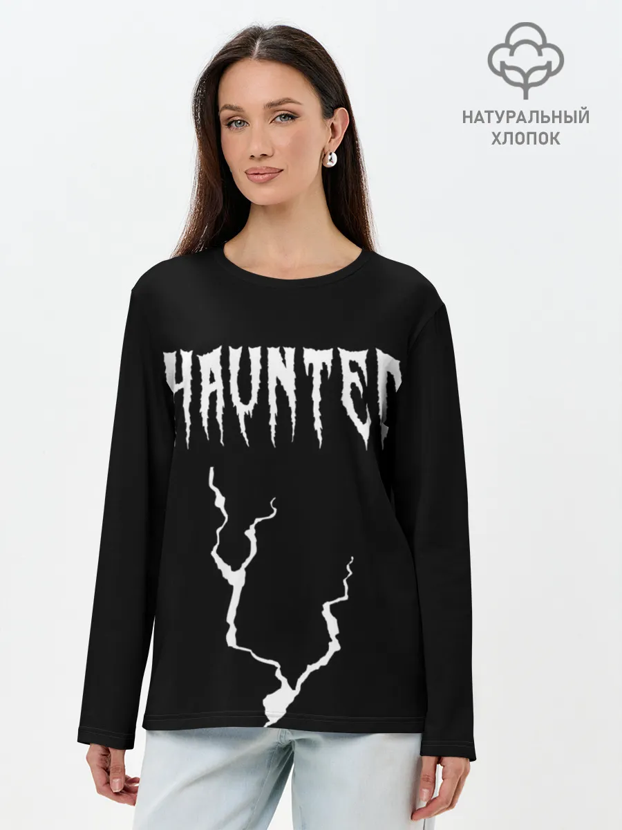 Лонгслив женский. Хлопок / KIZARU - HAUNTED FAMILY
