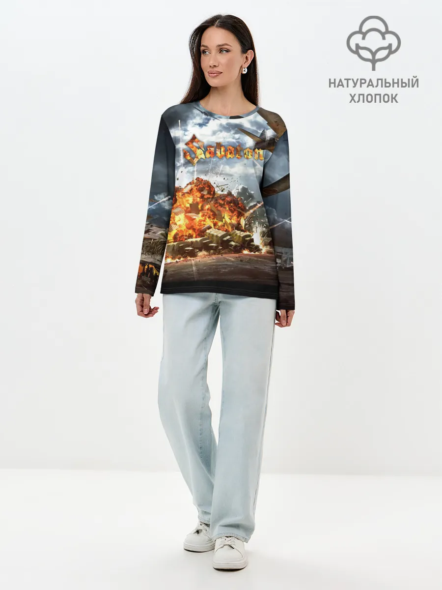 Лонгслив женский. Хлопок / Sabaton