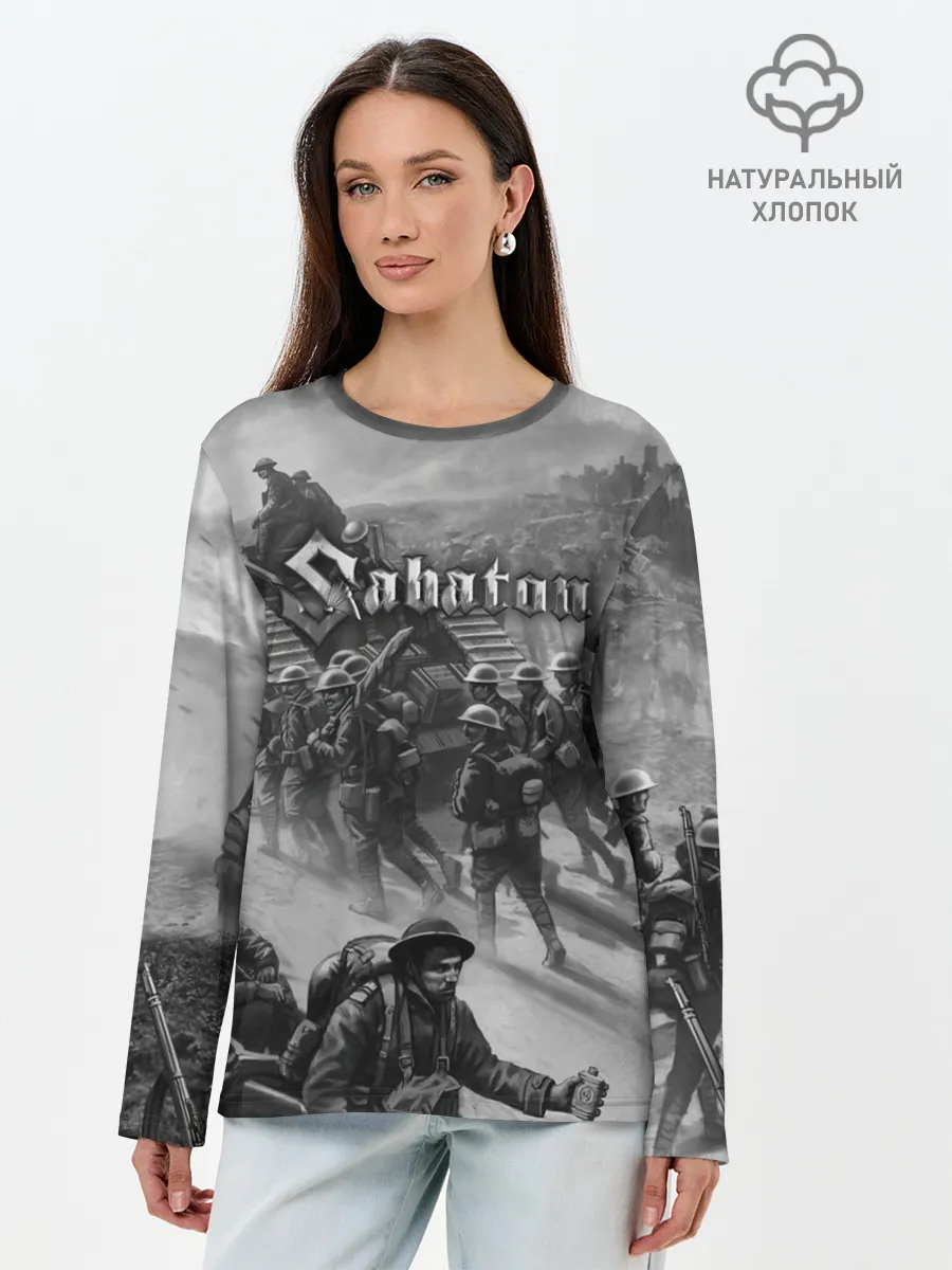 Лонгслив женский. Хлопок / Sabaton