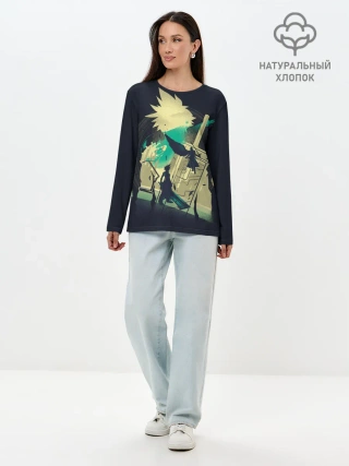 Лонгслив женский. Хлопок / Final Fantasy VII