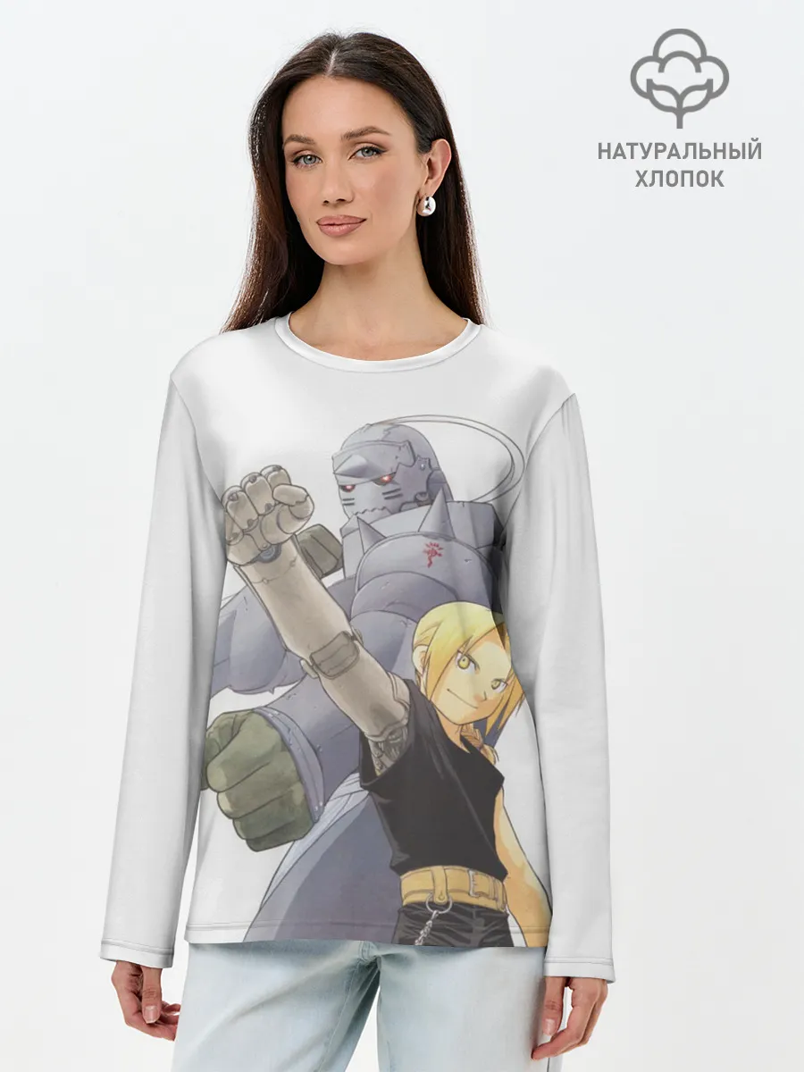 Лонгслив женский. Хлопок / Эдвард и Альфонс