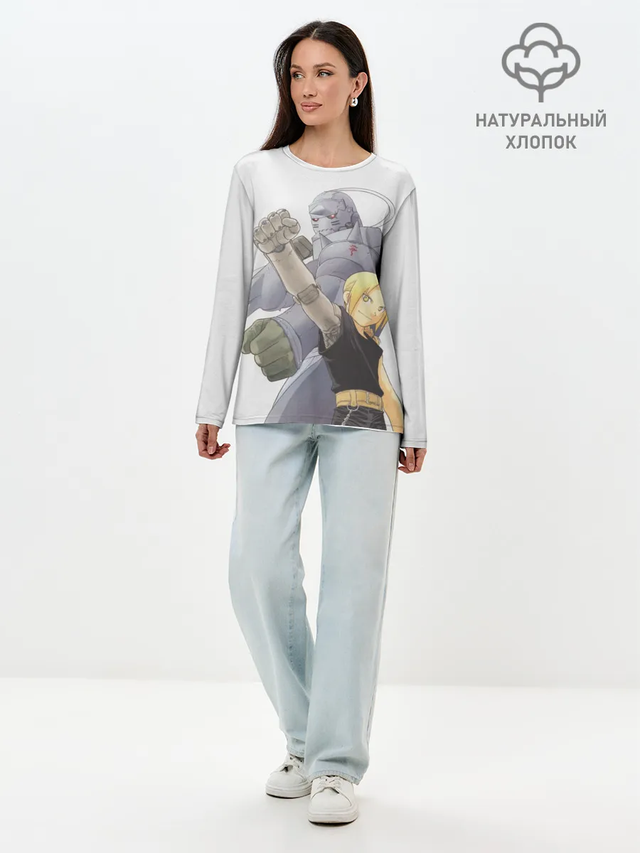 Лонгслив женский. Хлопок / Эдвард и Альфонс