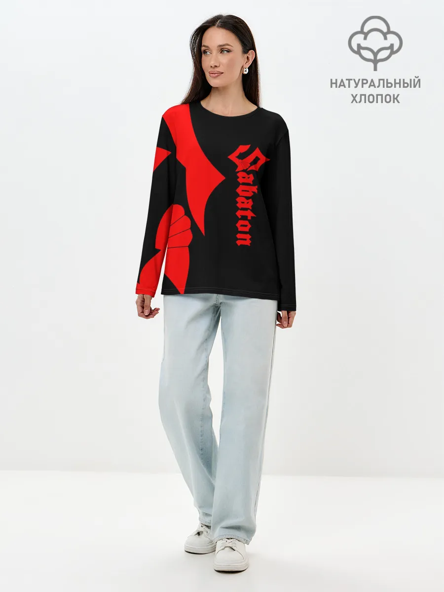 Лонгслив женский. Хлопок / Sabaton