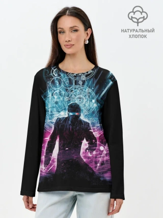 Лонгслив женский. Хлопок / Доктор Кто