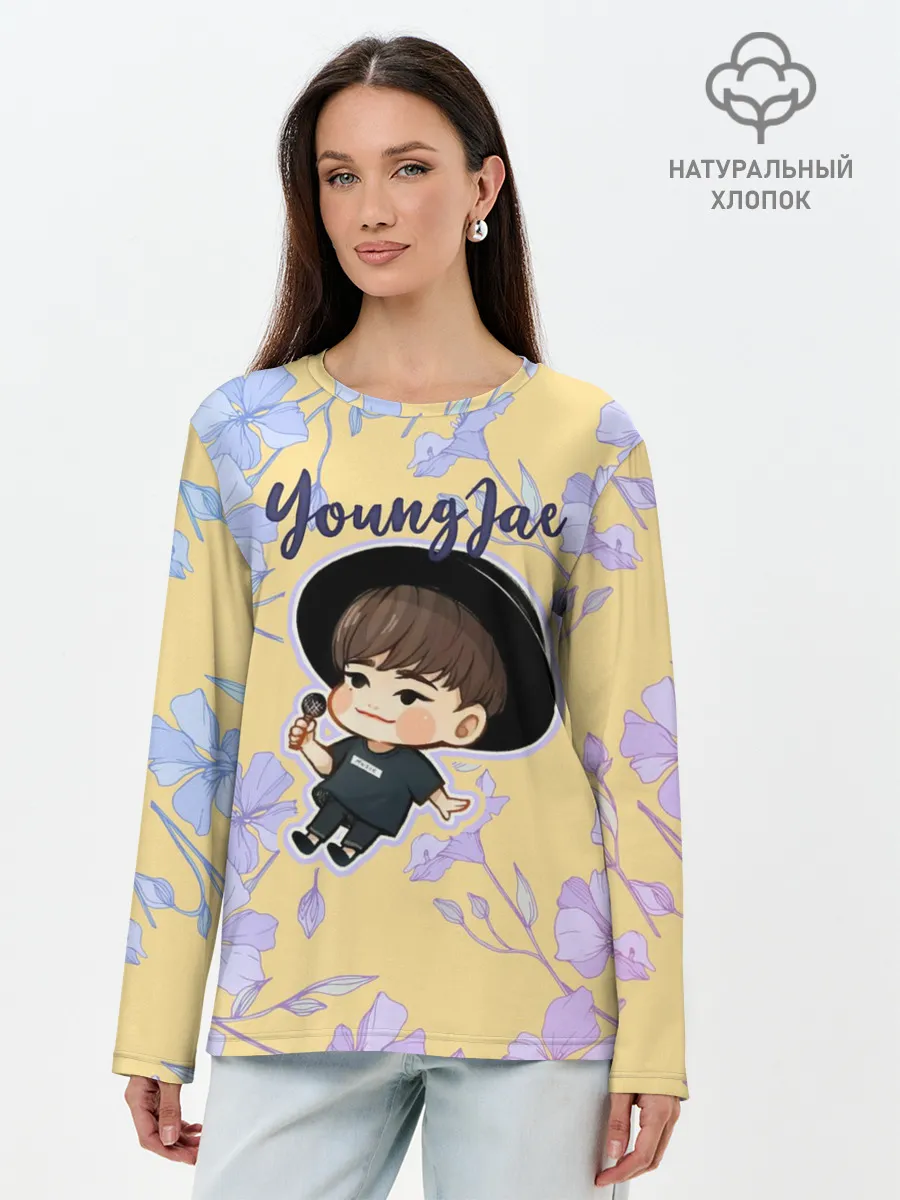 Лонгслив женский. Хлопок / YoungJae