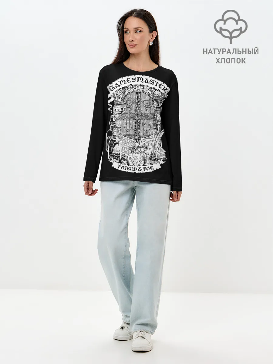 Лонгслив женский. Хлопок / Gamesmaster