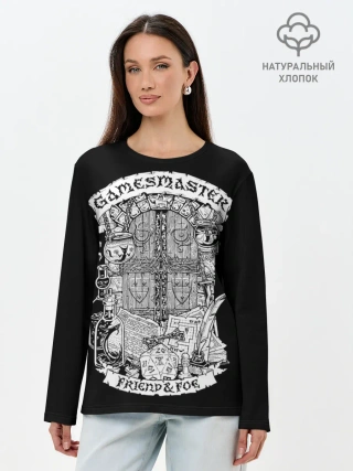 Лонгслив женский. Хлопок / Gamesmaster