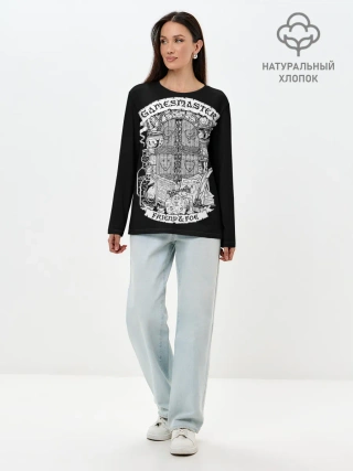 Лонгслив женский. Хлопок / Gamesmaster