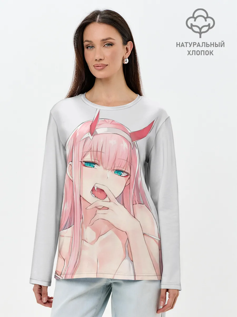 Лонгслив женский. Хлопок / Senpai 02