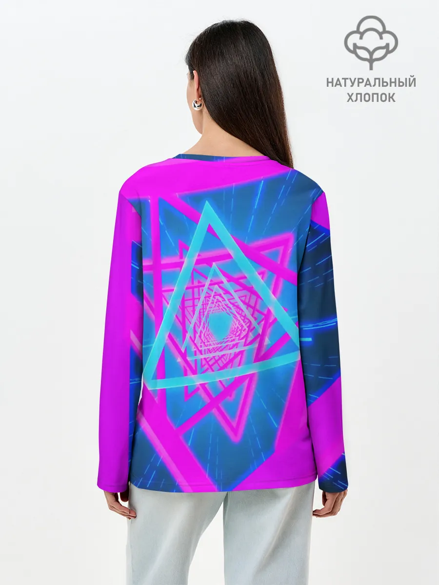 Лонгслив женский. Хлопок / MUSIC NEON