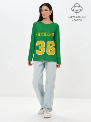 Лонгслив женский. Хлопок / 3x3 Gruppa Skryptonite