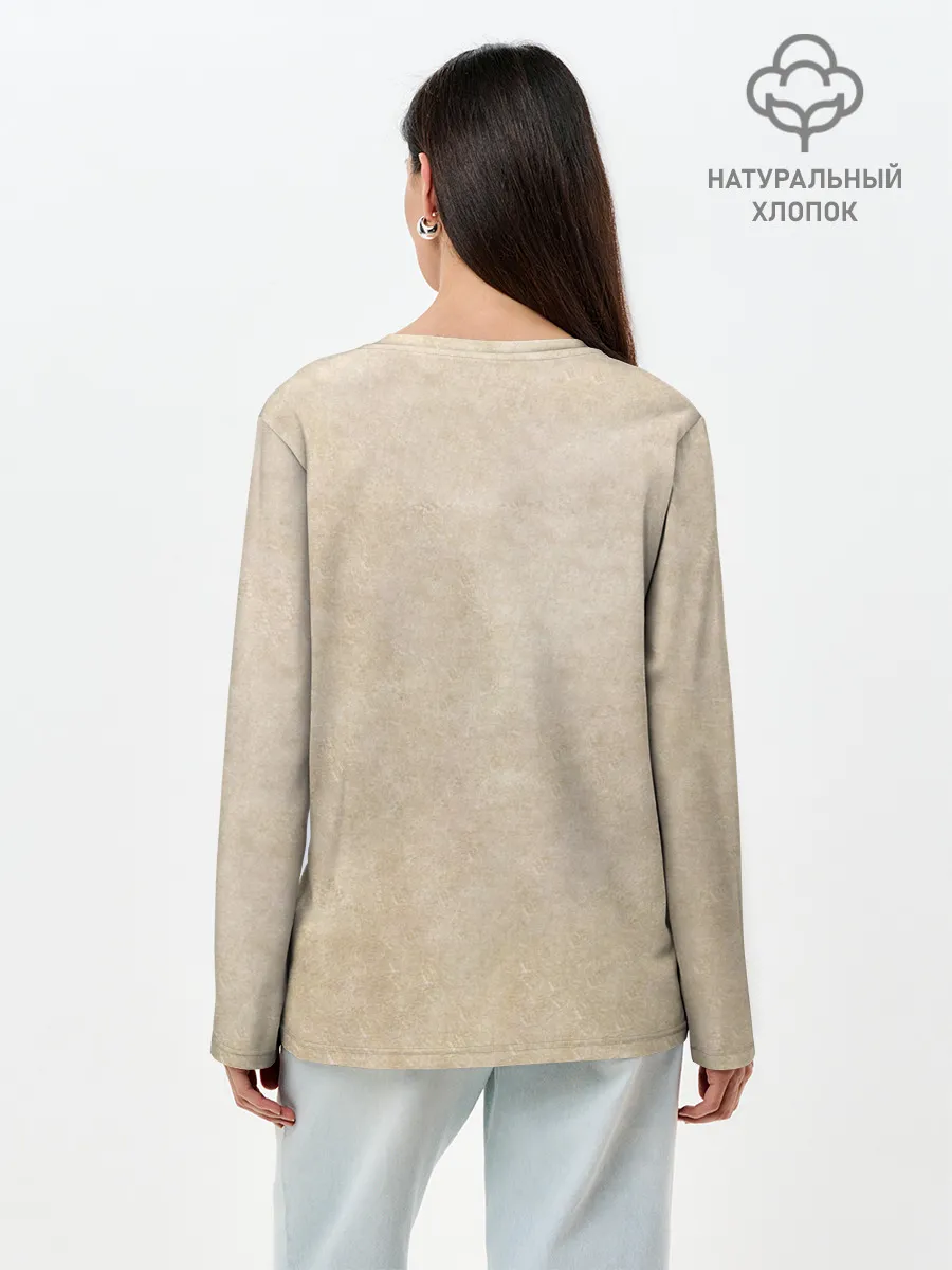 Лонгслив женский. Хлопок / Мельница