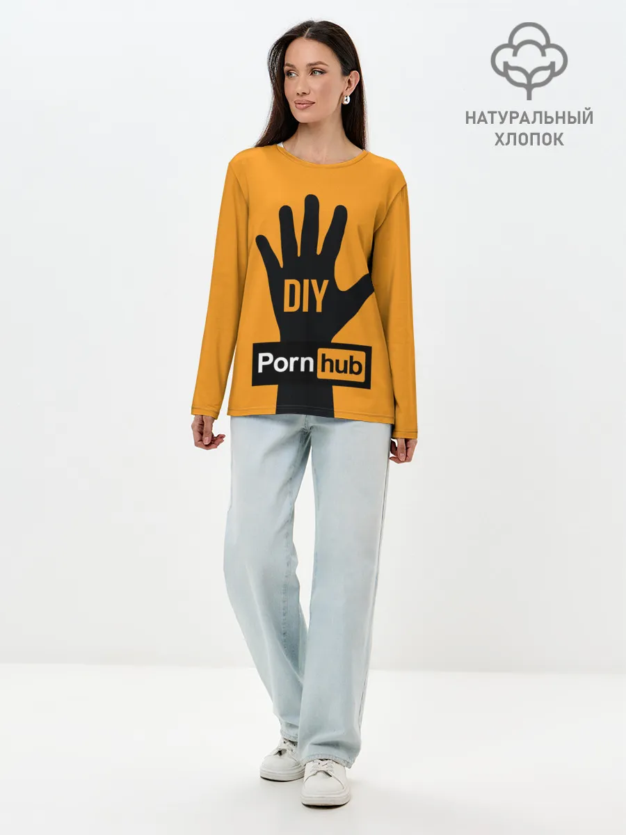 Лонгслив женский. Хлопок / Pornhub