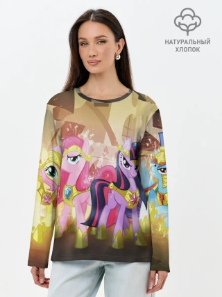 Лонгслив женский. Хлопок / PONY