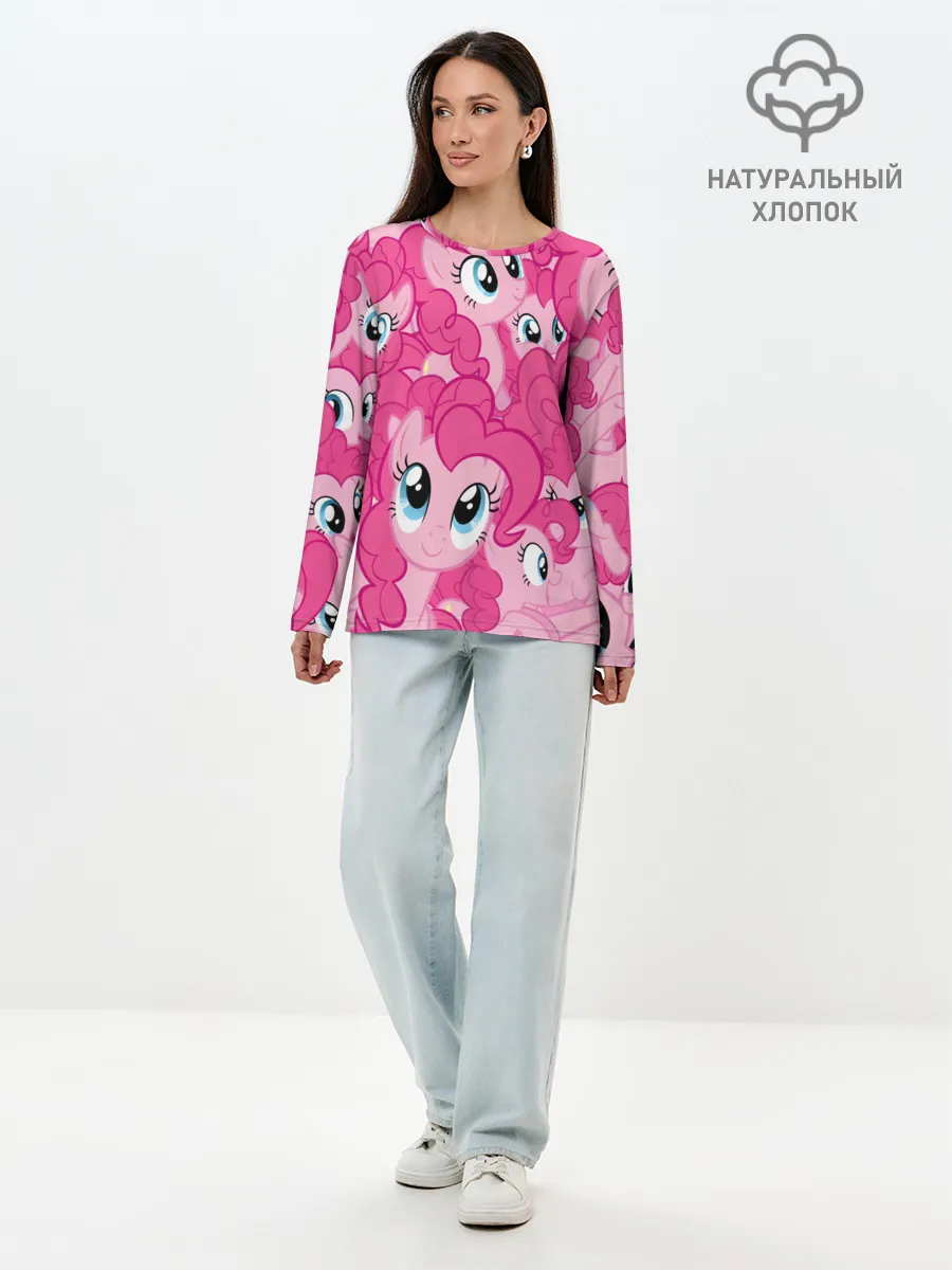 Лонгслив женский. Хлопок / ПОНИ