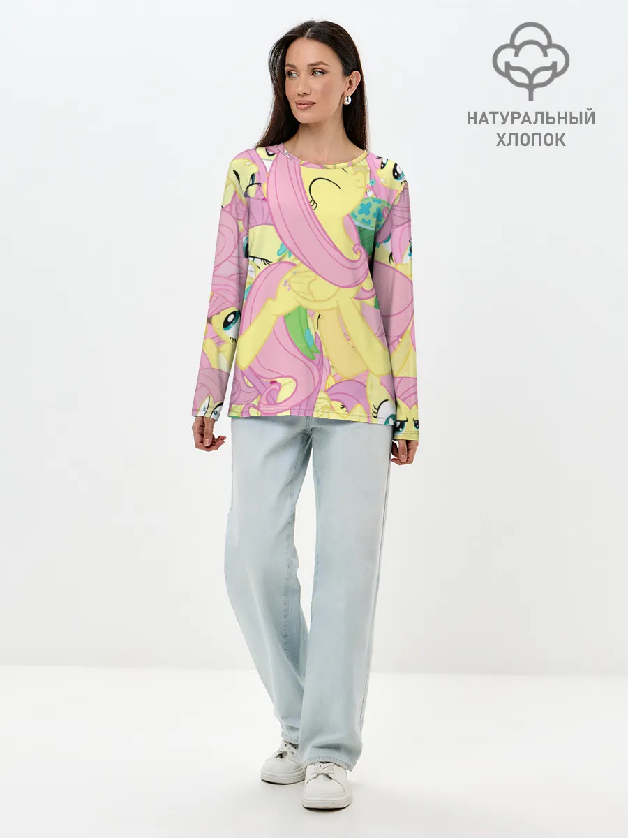 Лонгслив женский. Хлопок / ПОНИ