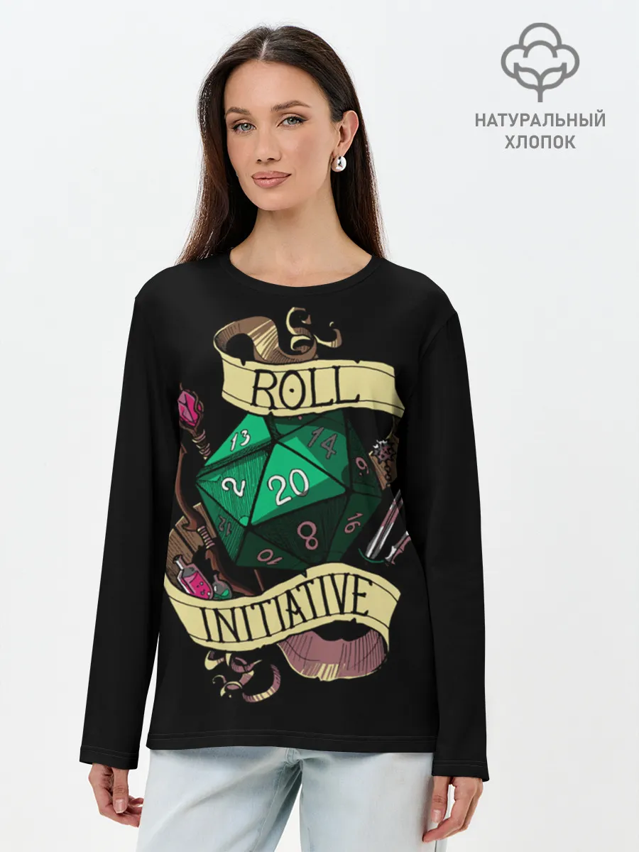 Лонгслив женский. Хлопок / Roll 20
