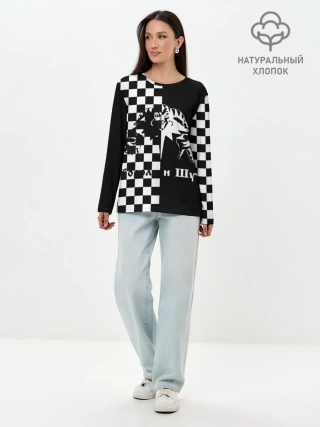 Лонгслив женский. Хлопок / Король и Шут