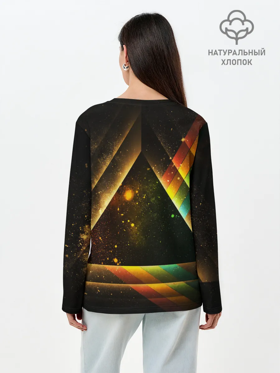 Лонгслив женский. Хлопок / КОСМОС НЕОН
