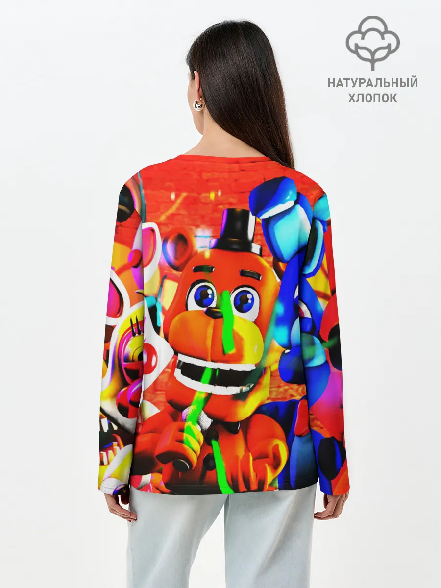 Лонгслив женский. Хлопок / FIVE NIGHTS AT FREDDYS