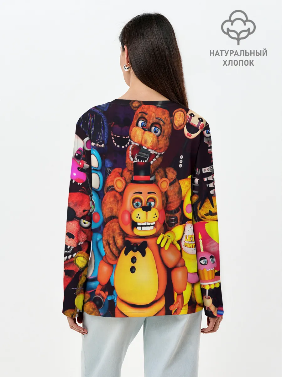 Лонгслив женский. Хлопок / FIVE NIGHTS AT FREDDYS