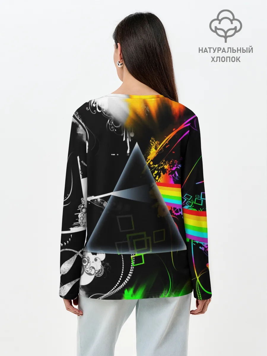 Лонгслив женский. Хлопок / PINK FLOYD
