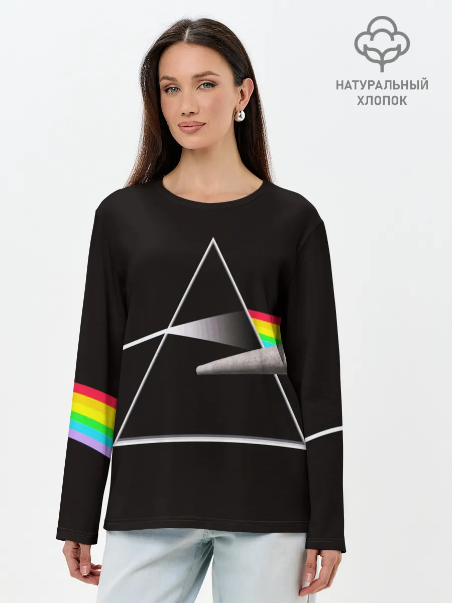 Лонгслив женский. Хлопок / PINK FLOYD