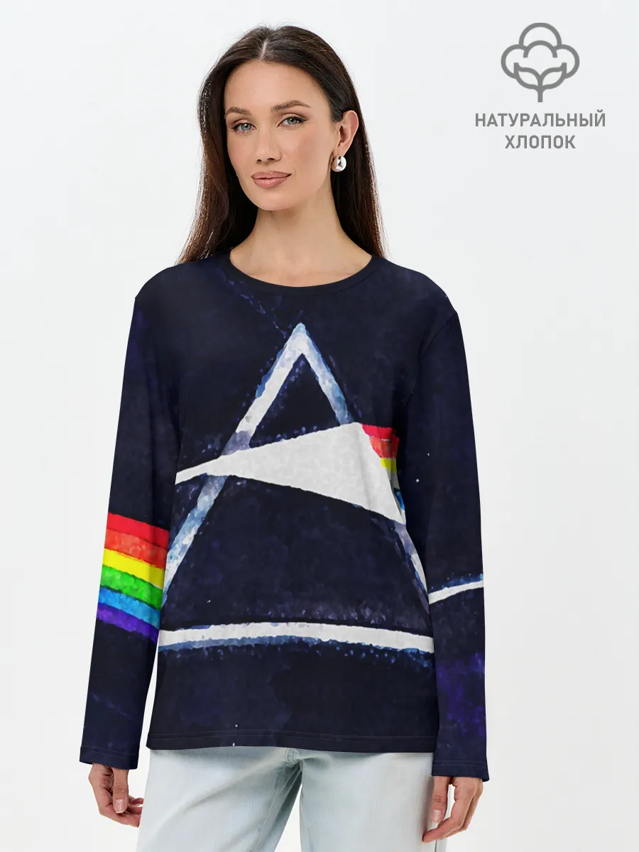 Лонгслив женский. Хлопок / PINK FLOYD