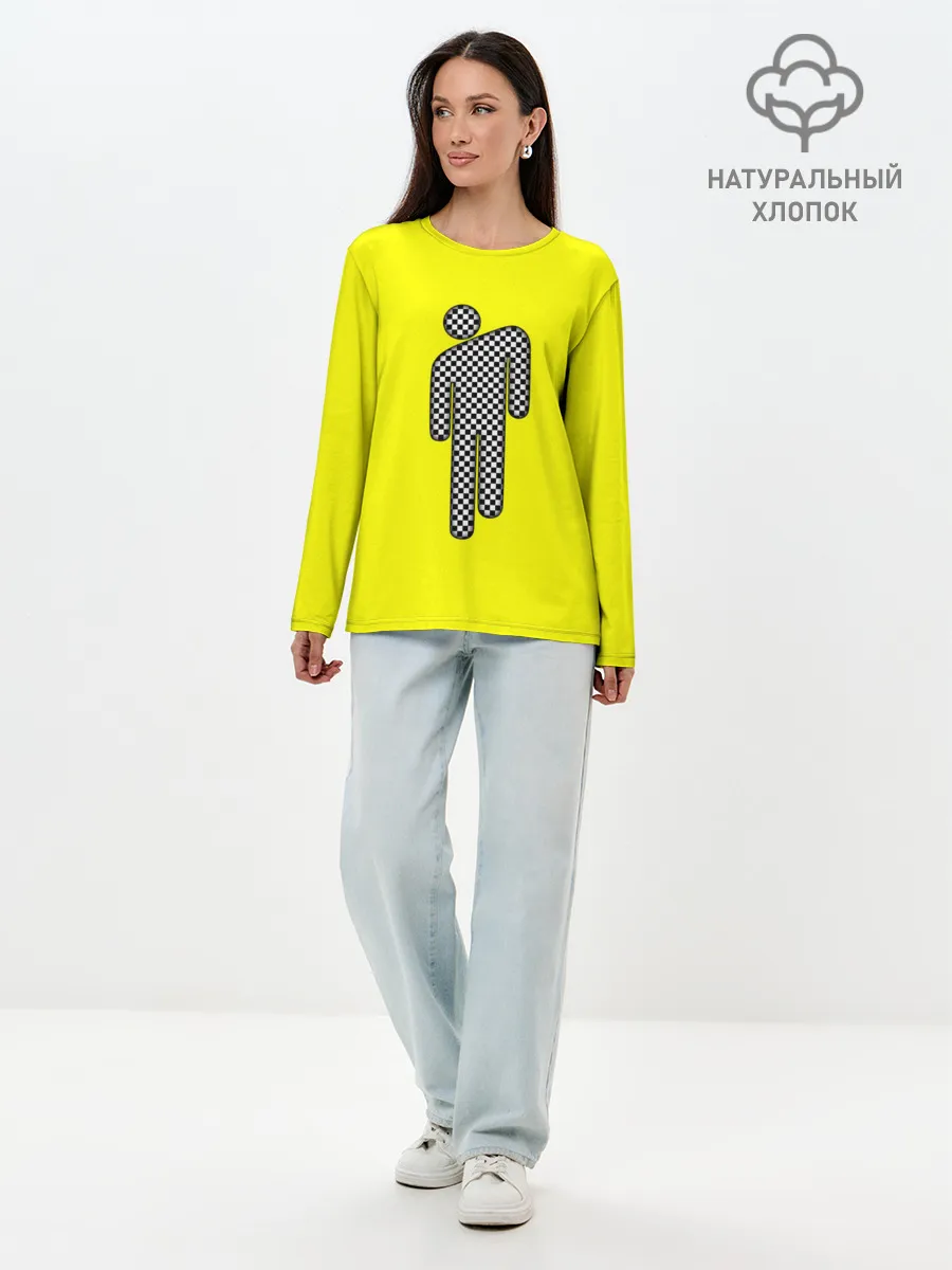 Лонгслив женский. Хлопок / billie eilish